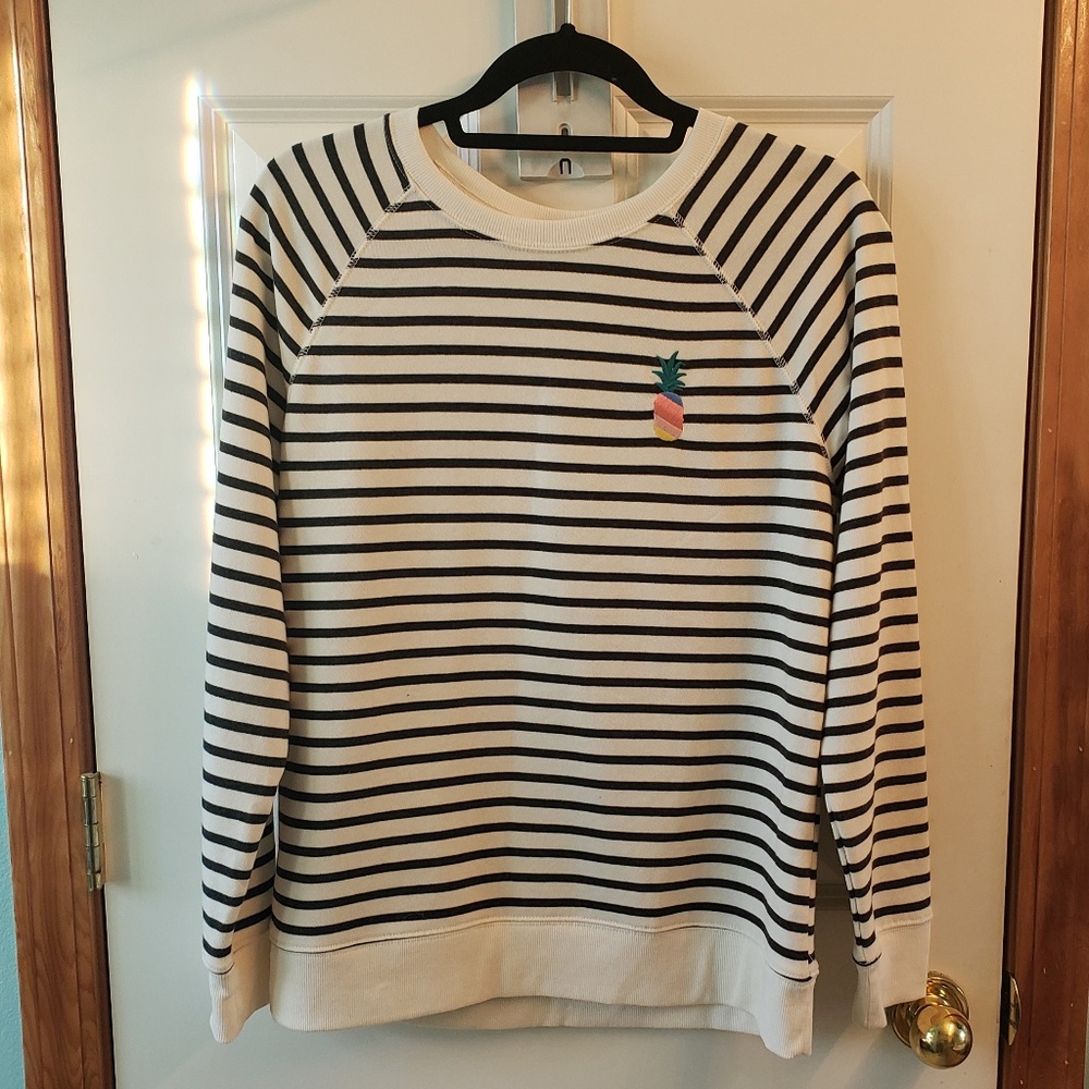 NWT Embroidered Pineapple Sweatshirt